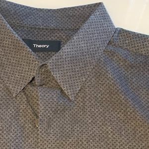 Theory Men's Dark Grey flecked dress shirt - SALE!